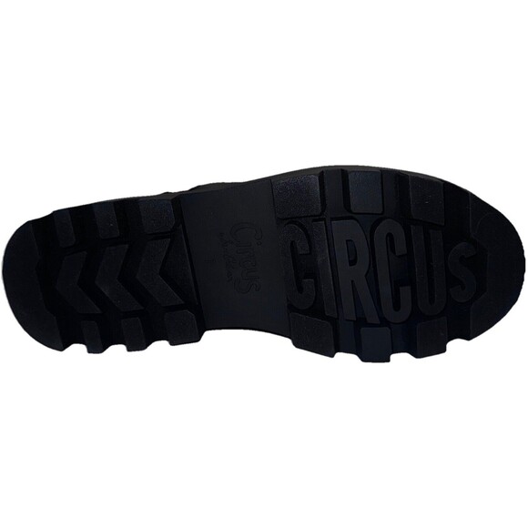 Sam Edelman Womens Size 7 Boots Black Circus Isabella Leather Rain Combat - Picture 6 of 8